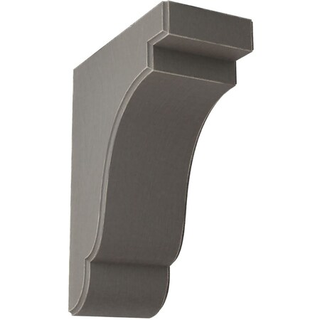 Ekena Millwork 3 1/2"W x 7 1/4"D x 9 1/2"H Bedford Wood Vintage Decor Bracket, Reclaimed Grey BKTWD04X07X10BEGY